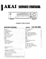 Akai CDM-1200-Service-Manual